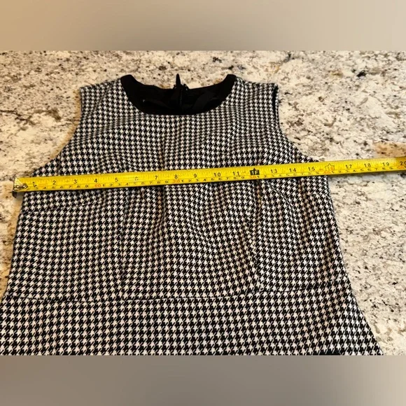 Talbots Black and White Checkered Midi Dress - Picture 5 of 7
